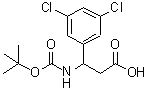 CAS#: 188812-96-6, 3-(3,5-Dichlorophenyl)-3-({[(2-Methyl-2-Propanyl)Oxy]Carbonyl}Amino)Propanoic Acid