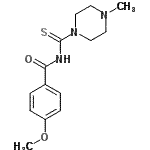 CAS#: 189452-07-1, 4-Methoxy-N-[(4-Methyl-1-Piperazinyl)Carbonothioyl]Benzamide