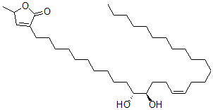 CAS 登录号：189508-32-5， 3-[(Z,11R,12R)-11,12-二羟基三十碳-15-烯基]-5-甲基-5H-呋喃-2-酮