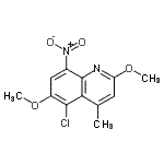 CAS#: 189746-21-2, 5-Chloro-2,6-Dimethoxy-4-Methyl-8-Nitroquinoline