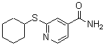 CAS#: 189759-00-0, 2-(Cyclohexylthio)-4-Pyridinecarboxamide