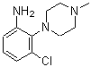 CAS 登录号：189761-97-5， 3-氯-2-(4-甲基-1-哌嗪基)苯胺