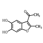 CAS 登录号：189828-67-9， 1-(5,6-二羟基-2-甲基-1-苯并呋喃-3-基)乙酮