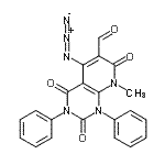 CAS#: 189998-29-6, 5-Azido-8-Methyl-2,4,7-Trioxo-1,3-Diphenyl-1,2,3,4,7,8-Hexahydropyrido[2,3-d]Pyrimidine-6-Carbaldehyde