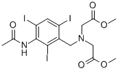 CAS 登录号：19014-73-4， N-(2,4,6-三碘-3-乙酰氨基苄基)亚胺二乙酸二甲酯