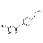 CAS 登录号：190191-42-5， N-(4-乙氧基苯基)-3-甲基-2-丁烯酰胺