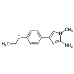 CAS 登录号：190377-17-4， 4-(4-乙氧基苯基)-1-甲基-1H-咪唑-2-胺