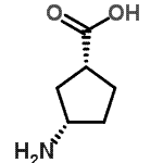 CAS 登录号：19042-34-3， (1R,3S)-3-氨基环戊烷羧酸