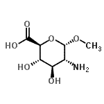 CAS#: 190581-75-0, Methyl 2-Amino-2-Deoxy-alpha-D-Glucopyranosiduronic Acid