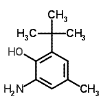 CAS 登录号：19059-89-3， 2-氨基-4-甲基-6-(2-甲基-2-丙基)苯酚