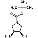 CAS#: 190792-75-7, 2-Methyl-2-Propanyl (3S,4R)-3-Amino-4-Hydroxy-1-Pyrrolidinecarboxylate