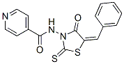 CAS#: 1908-94-7, N-[4-Oxo-5-(Phenylmethylene)-2-Thioxo-3-Thiazolidinyl]-4-Pyridinecarboxamide