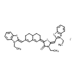 CAS#: 19208-21-0, 3-Ethyl-2-{(Z)-[(5E)-3-ethyl-5-{7-[(Z)-(3-ethyl-1,3-benzothiazol-2(3H)-ylidene)methyl]-4,4a,5,6-tetrahydro-2(3H)-naphthalenylidene}-4-oxo-1,3-thiazolidin-2-ylidene]methyl}-1,3-benzothiazol-3-ium iodide