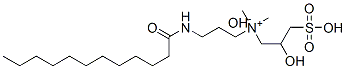CAS 登录号：19223-55-3， 2-羟基-N,N-二甲基-N-[3-[(1-氧代十二烷基)氨基]丙基]-3-磺基-1-丙铵内盐