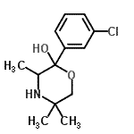 CAS 登录号：192374-14-4， 2-(3-氯苯基)-3,5,5-三甲基-2-吗啉醇