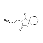 CAS#: 19283-00-2, 3-(2,4-Dioxo-1,3-Diazaspiro[4.5]Dec-3-Yl)Propanenitrile