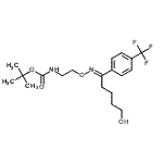 CAS#: 192876-03-2, 2-Methyl-2-Propanyl (2-{[(E)-{5-Hydroxy-1-[4-(Trifluoromethyl)Phenyl]Pentylidene}Amino]Oxy}Ethyl)Carbamate