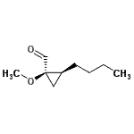 CAS 登录号：193070-58-5， (1R,2S)-2-丁基-1-甲氧基环丙烷甲醛