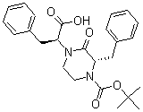 CAS 登录号：193091-13-3， (alphaS,3S)-4-[(1,1-二甲基乙氧基)羰基]-2-氧代-alpha,3-二(苯基甲基)-1-哌嗪乙酸