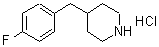 CAS#: 193357-52-7, 4-(4-Fluorobenzyl)Piperidine Hydrochloride (1:1)