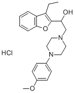 CAS#: 194099-60-0, 1-(3-Ethyl-1-Benzofuran-2-Yl)-2-[4-(4-Methoxyphenyl)Piperazin-1-Yl]Ethanol Hydrochloride