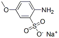 CAS 登录号：19433-86-4， 2-氨基-5-甲氧基苯磺酸钠