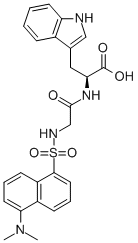 CAS 登录号：19461-22-4， (N-(5-二甲基氨基萘-1-磺酰基)甘氨酰)色氨酸