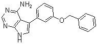 CAS 登录号：194787-36-5， 5-[3-(苯基甲氧基)苯基]-7H-吡咯并[2,3-d]嘧啶-4-胺