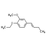 CAS 登录号：195192-80-4， 4-[(1E)-1-丁烯-1-基]-1-乙氧基-2-甲氧基苯