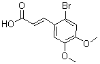 CAS 登录号：195383-80-3， 2-溴-4,5-二甲氧基肉桂酸