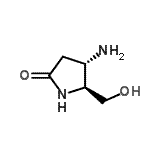 CAS 登录号：195525-48-5， (4S,5S)-4-氨基-5-(羟基甲基)-2-吡咯烷酮