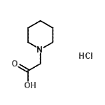 CAS#: 19615-30-6, 1-Piperidinylacetic Acid Hydrochloride (1:1)