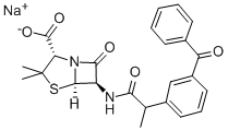 CAS#: 196309-79-2, Sodium (2S,5R,6R)-6-[2-[3-(Benzoyl)Phenyl]Propanoylamino]-3,3-Dimethyl-7-Oxo-4-Thia-1-Azabicyclo[3.2.0]Heptane-2-Carboxylate