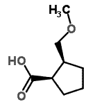 CAS#: 196492-74-7, (1R,2S)-2-(Methoxymethyl)Cyclopentanecarboxylic Acid