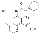 CAS#: 19655-39-1, N-(8-Butoxy-5-Quinolyl)-1-Piperidineacetamide Dihydrochloride