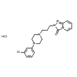 CAS#: 19666-36-5, 2-{3-[4-(3-Chlorophenyl)-1-Piperazinyl]Propyl}[1,2,4]Triazolo[4,3-a]Pyridin-3(2H)-One Hydrochloride (1:1)
