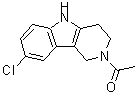 CAS 登录号：19686-26-1， 1-(8-氯-1,3,4,5-四氢-2H-吡啶并[4,3-b]吲哚-2-基)乙酮