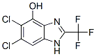 CAS 登录号：19690-31-4， 5,6-二氯-2-(三氟甲基)-1H-苯并咪唑-4-醇