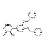 CAS 登录号：197244-11-4， 甲基(2R,3R)-3-[3,4-二(苄氧基)苯基]-2,3-二羟基丙酸酯