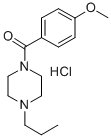 CAS 登录号：19729-89-6， 1-(对茴香酰基)-4-丙基哌嗪盐酸盐