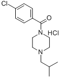 CAS#: 19729-91-0, 1-(4-Chlorobenzoyl)-4-Isobutylpiperazine Hydrochloride
