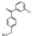 CAS 登录号：197438-99-6， (3-氯苯基)[4-(甲硫基)苯基]甲酮