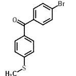 CAS 登录号：197439-28-4， (4-溴苯基)[4-(甲硫基)苯基]甲酮
