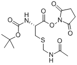 CAS 登录号：19746-38-4， (R)-[1-[[[(乙酰氨基)甲基]硫代]甲基]-2-[(2,5-二氧代-1-吡咯烷基)氧基]-2-氧代乙基]-氨基甲酸叔丁酯