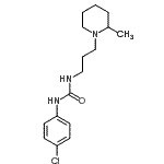 CAS 登录号：197502-59-3， 1-(4-氯苯基)-3-[3-(2-甲基-1-哌啶基)丙基]脲