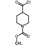 CAS 登录号：197585-43-6， 甲基4-(氯甲酰基)-1-哌啶羧酸酯