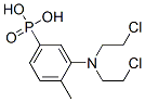 CAS 登录号：19768-76-4， [3-[二(2-氯乙基)氨基]-4-甲基苯基]膦酸