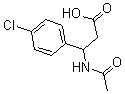 CAS 登录号：197785-38-9， beta-(乙酰氨基)-4-氯-苯丙酸