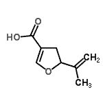 CAS 登录号：198023-66-4， 5-异丙烯基-4,5-二氢-3-呋喃羧酸