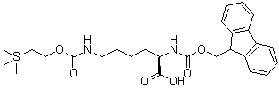 CAS 登录号：198545-00-5， N<sup>2</sup>-[(9H-芴-9-基甲氧基)羰基]-N<sup>6</sup>-{[2-(三甲基硅烷基)乙氧基]羰基}-D-赖氨酸